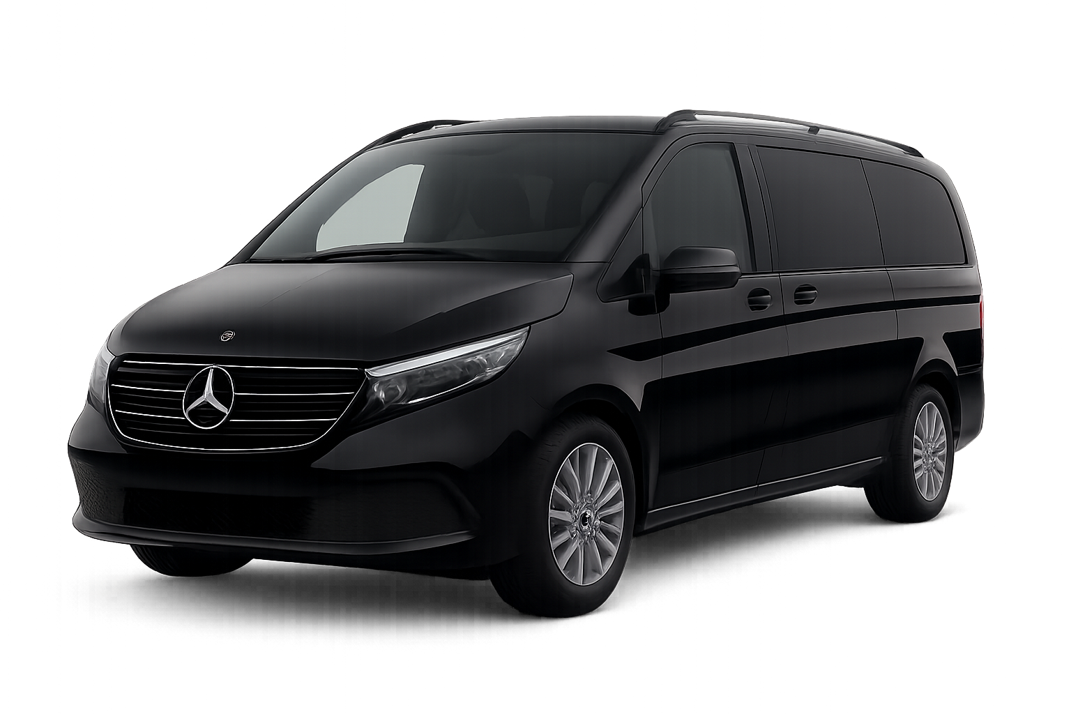 Mercedes CLASSE V NERA 2025senza targa rivolta verso destra frontalmente
Sfondo trasparente